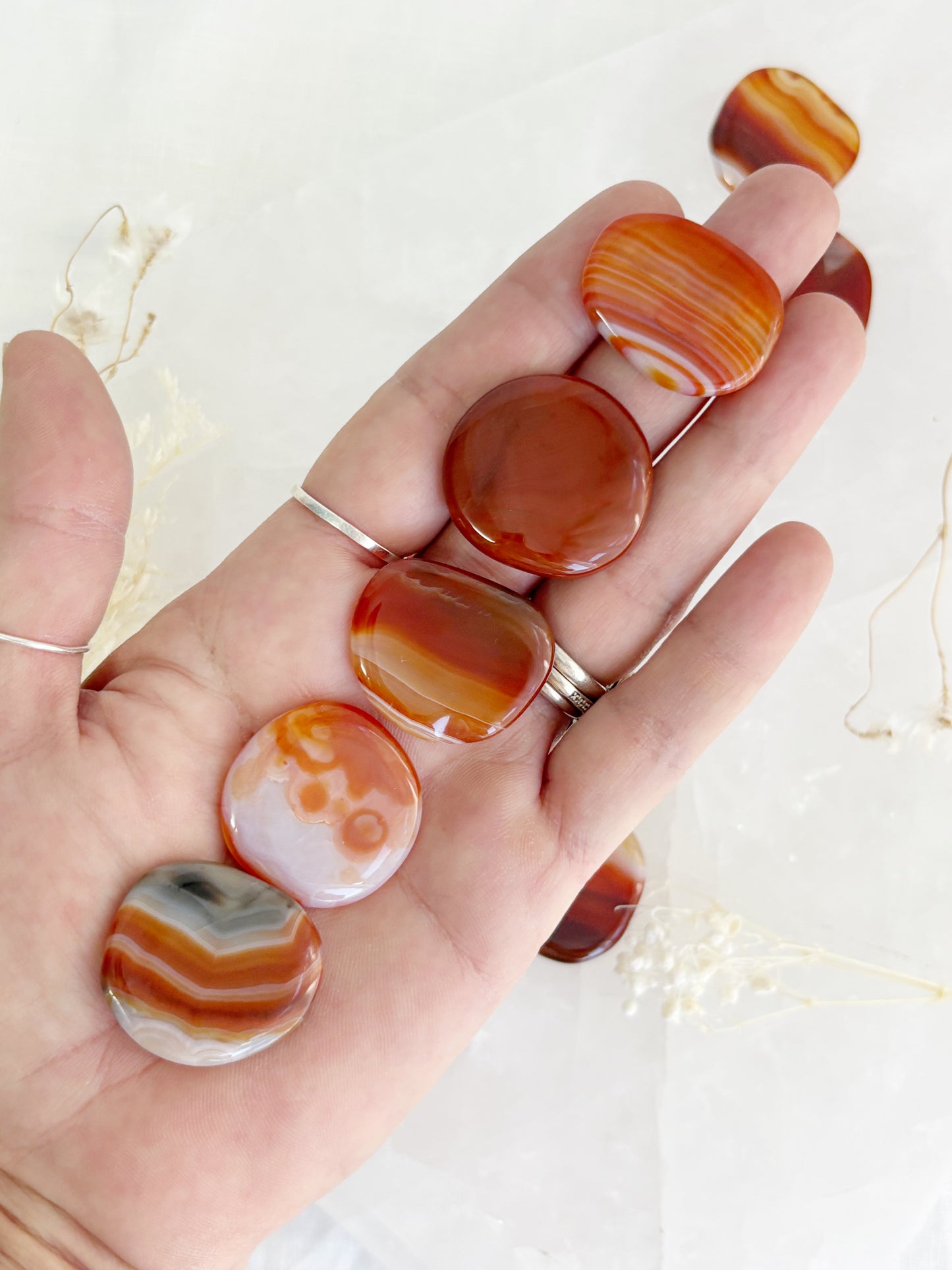 CARNELIAN MINI FLATSTONE || INTUITIVELY CHOSEN