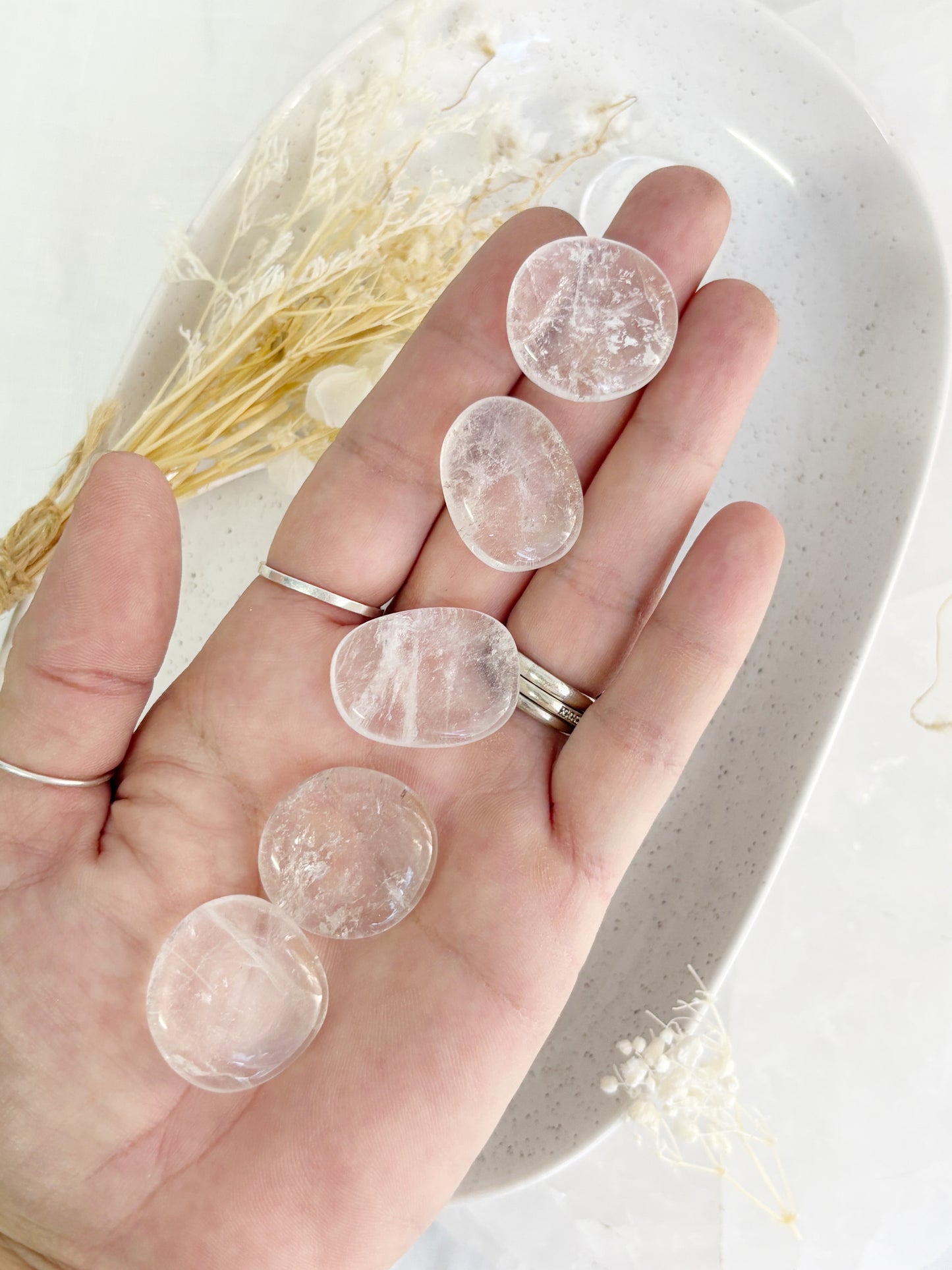 CLEAR QUARTZ MINI FLATSTONE || INTUITIVELY CHOSEN