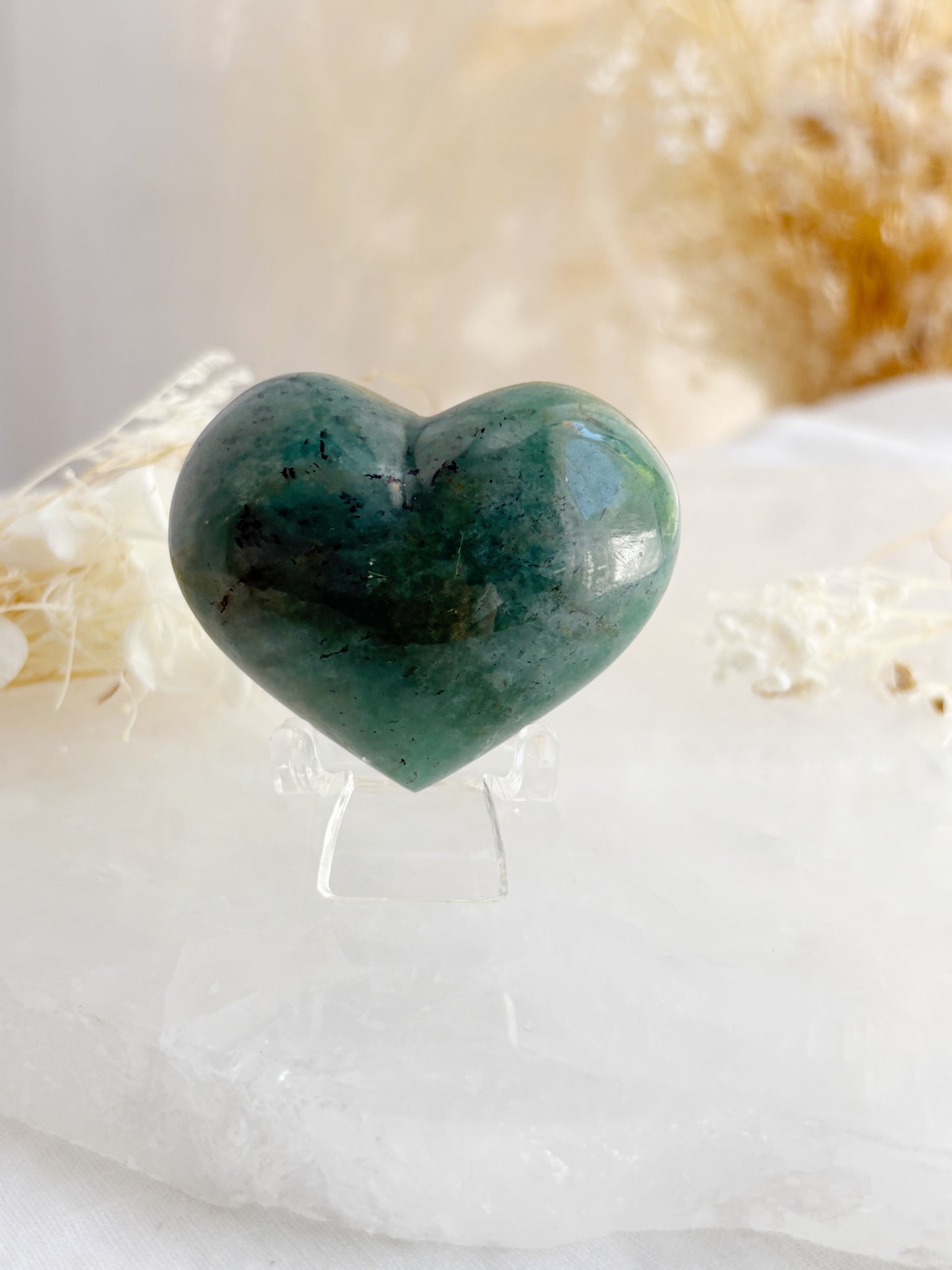 AMAZONITE PUFFY HEART || AMPH01