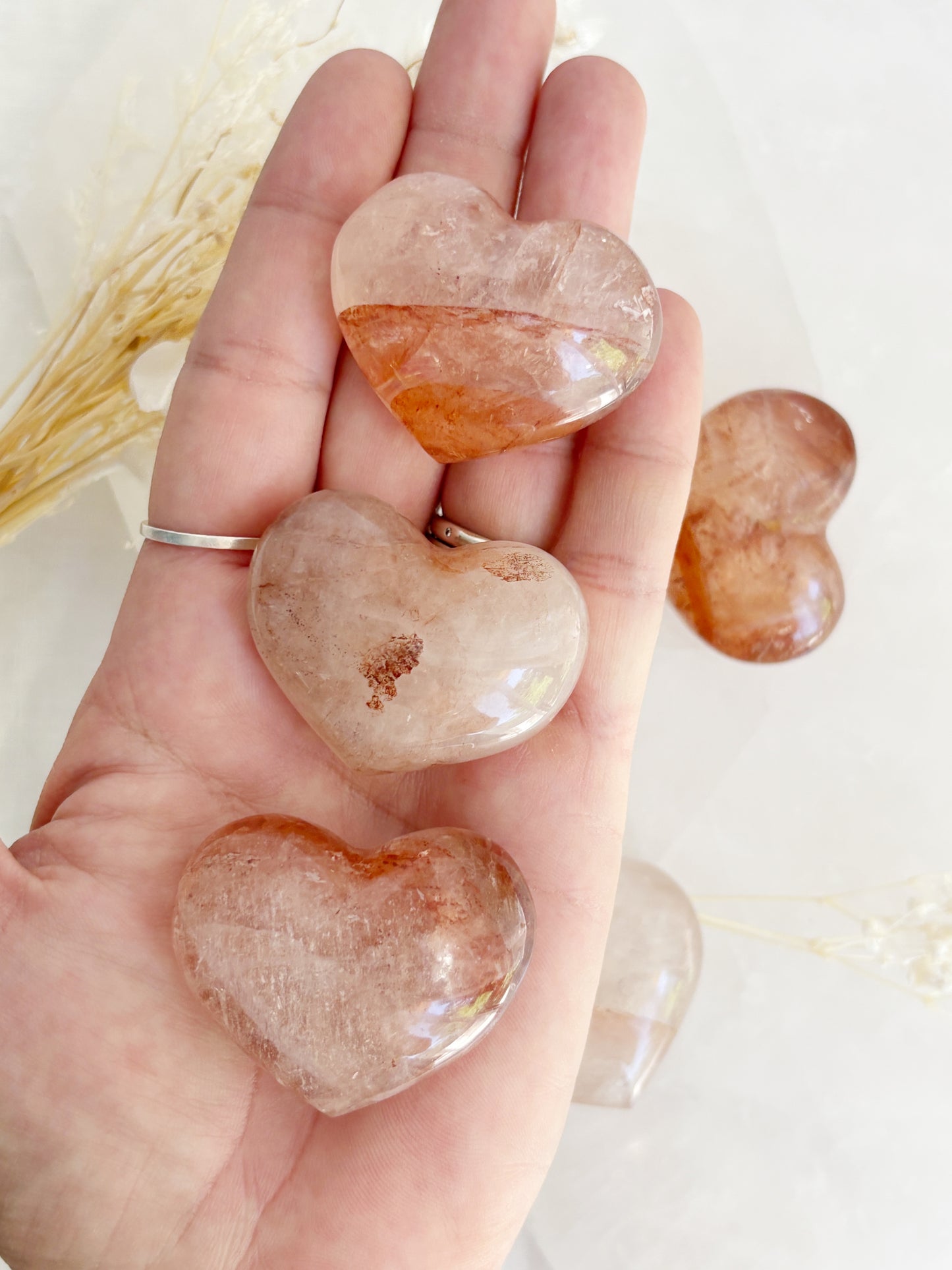 FIRE QUARTZ PUFFY HEART || INTUITIVELY CHOSEN