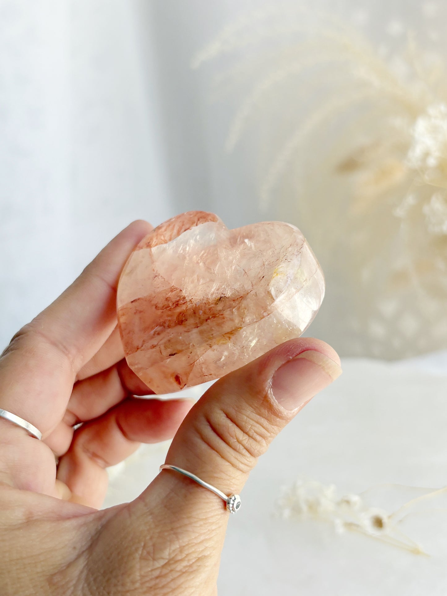 FIRE QUARTZ HEART || FQFH03