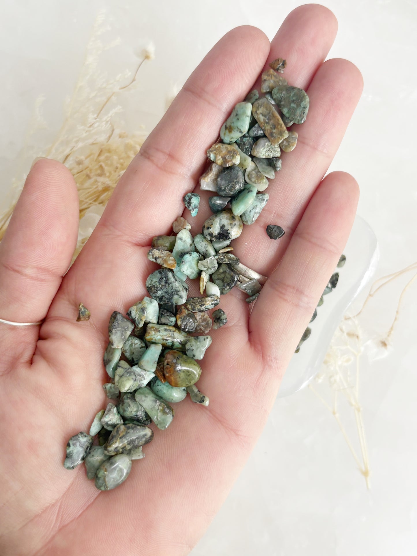 AFRICAN TURQUOISE CHIPS || 100G