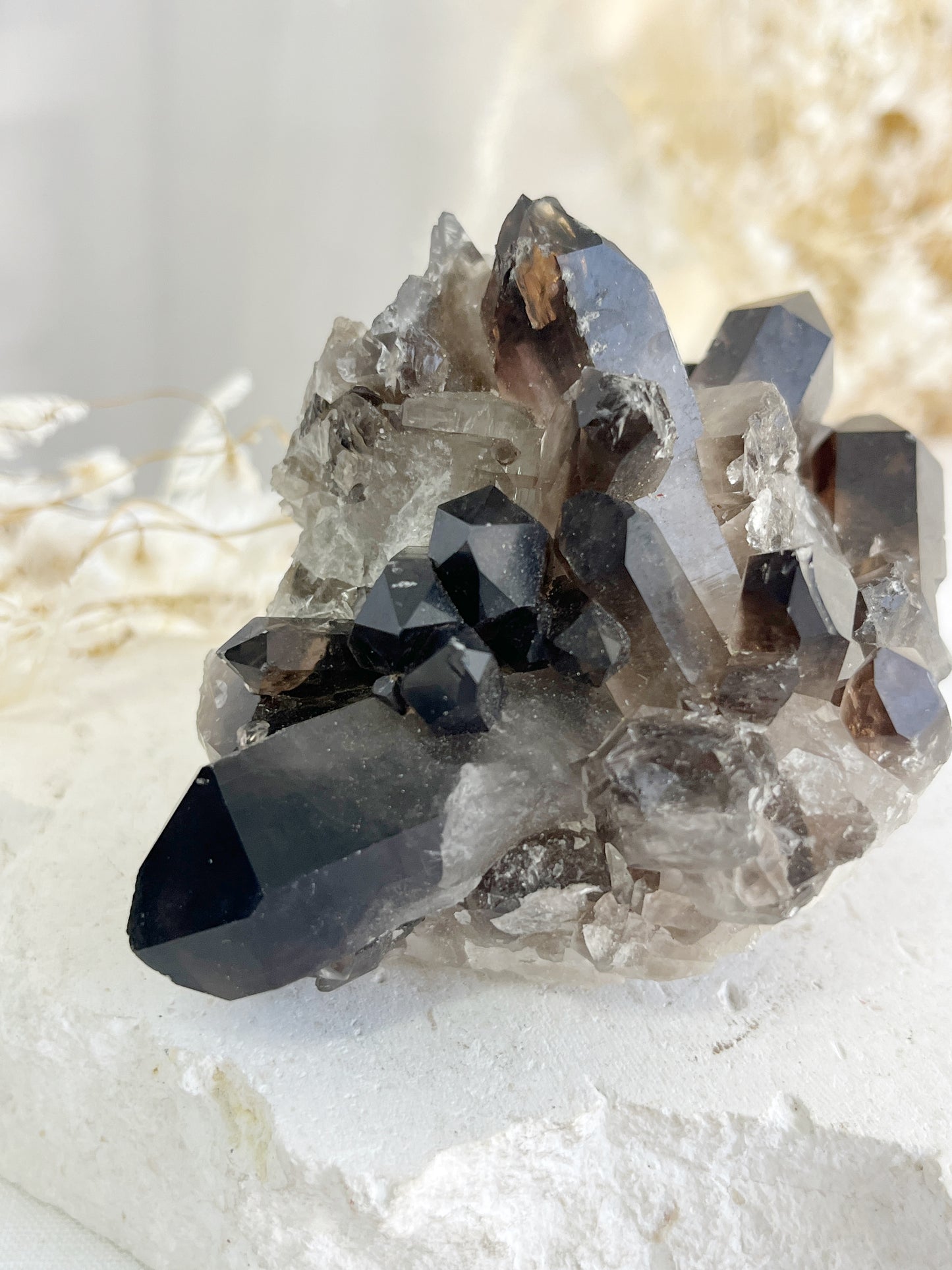 SMOKEY QUARTZ CLUSTER || 32021