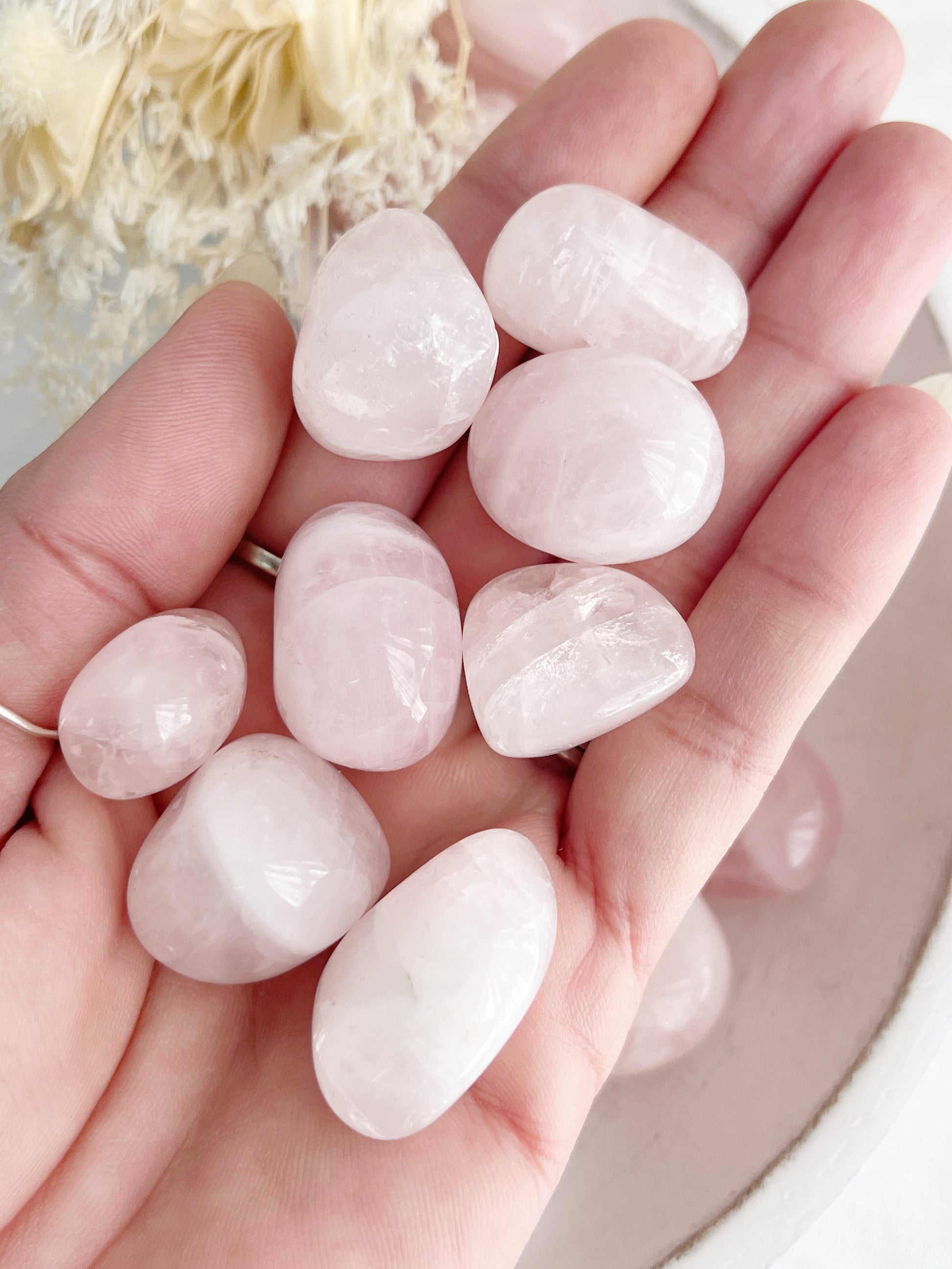 Rose Quartz tumble stone Australia Crystal shop