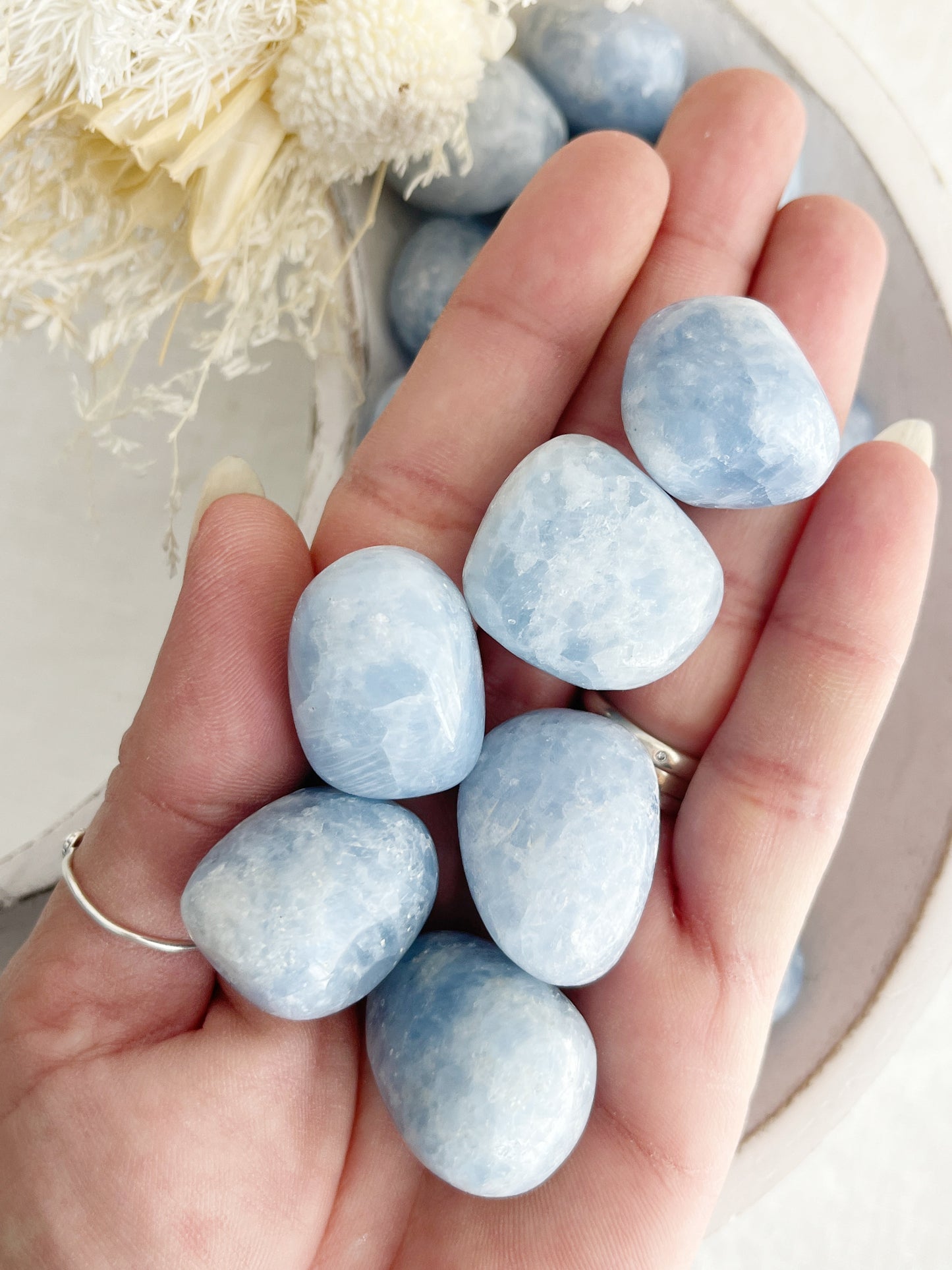 BLUE CALCITE TUMBLE