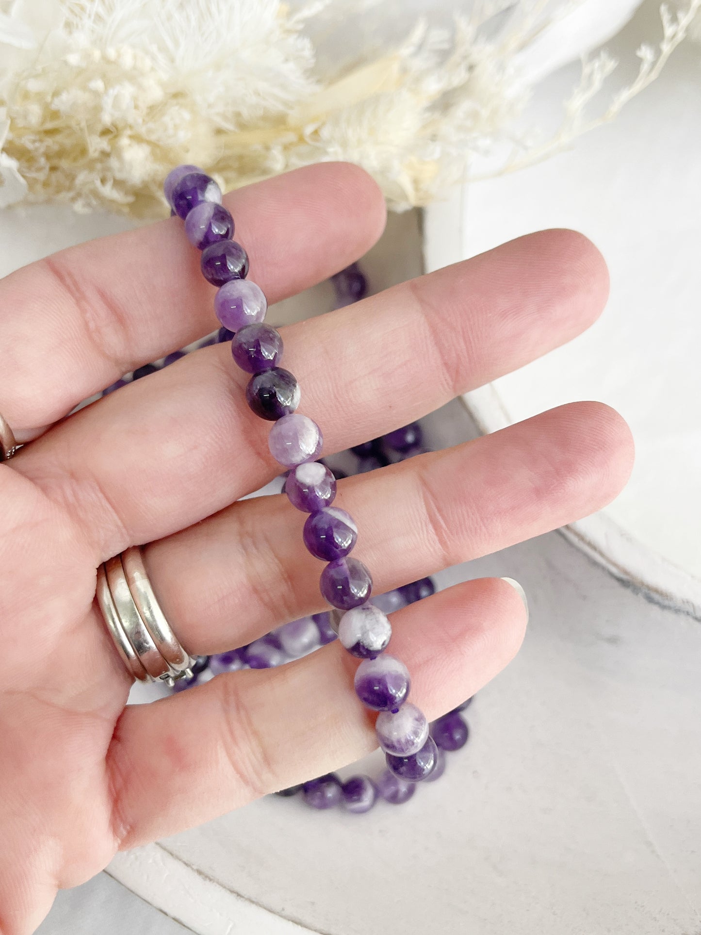 DREAM AMETHYST BEAD BRACELET || 6MM INTUITIVELY CHOSEN