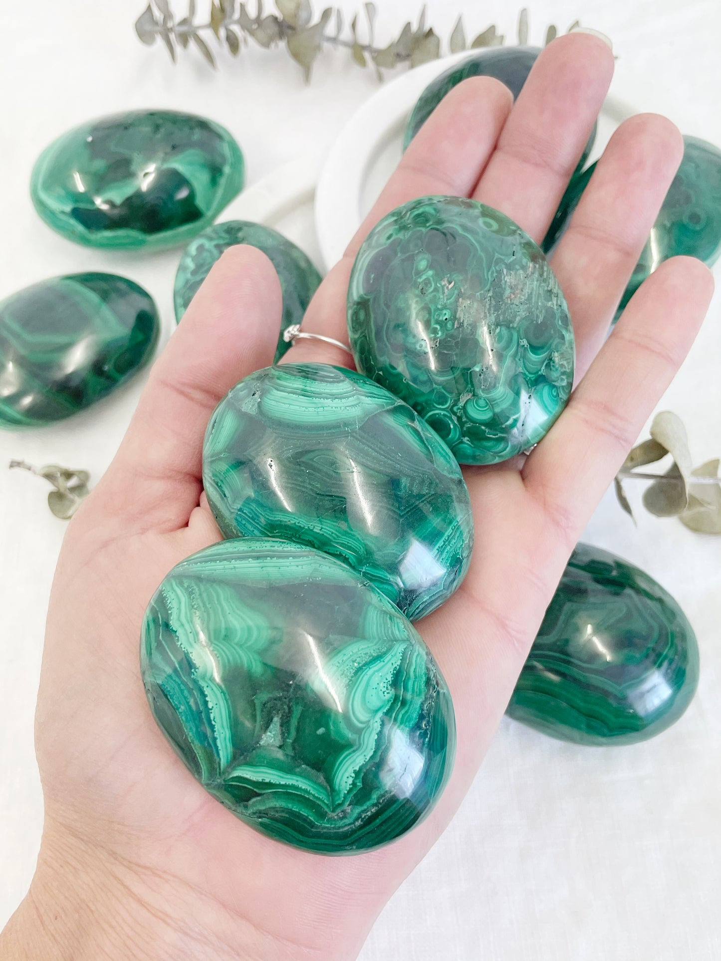 MALACHITE PALMSTONE | INTUITIVELY CHOSEN