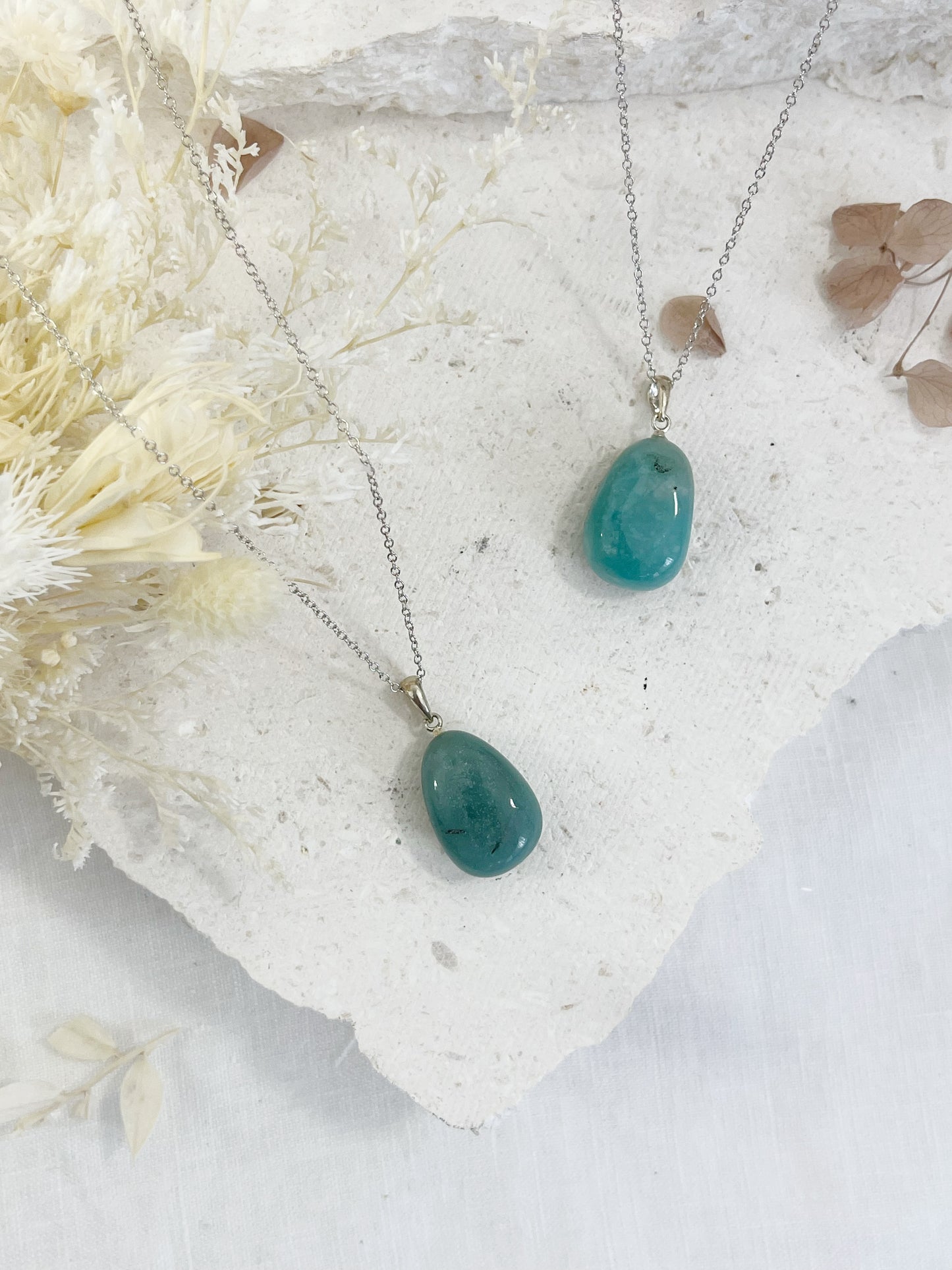 AMAZONITE TUMBLE NECKLACE | INTUITIVELY CHOSEN