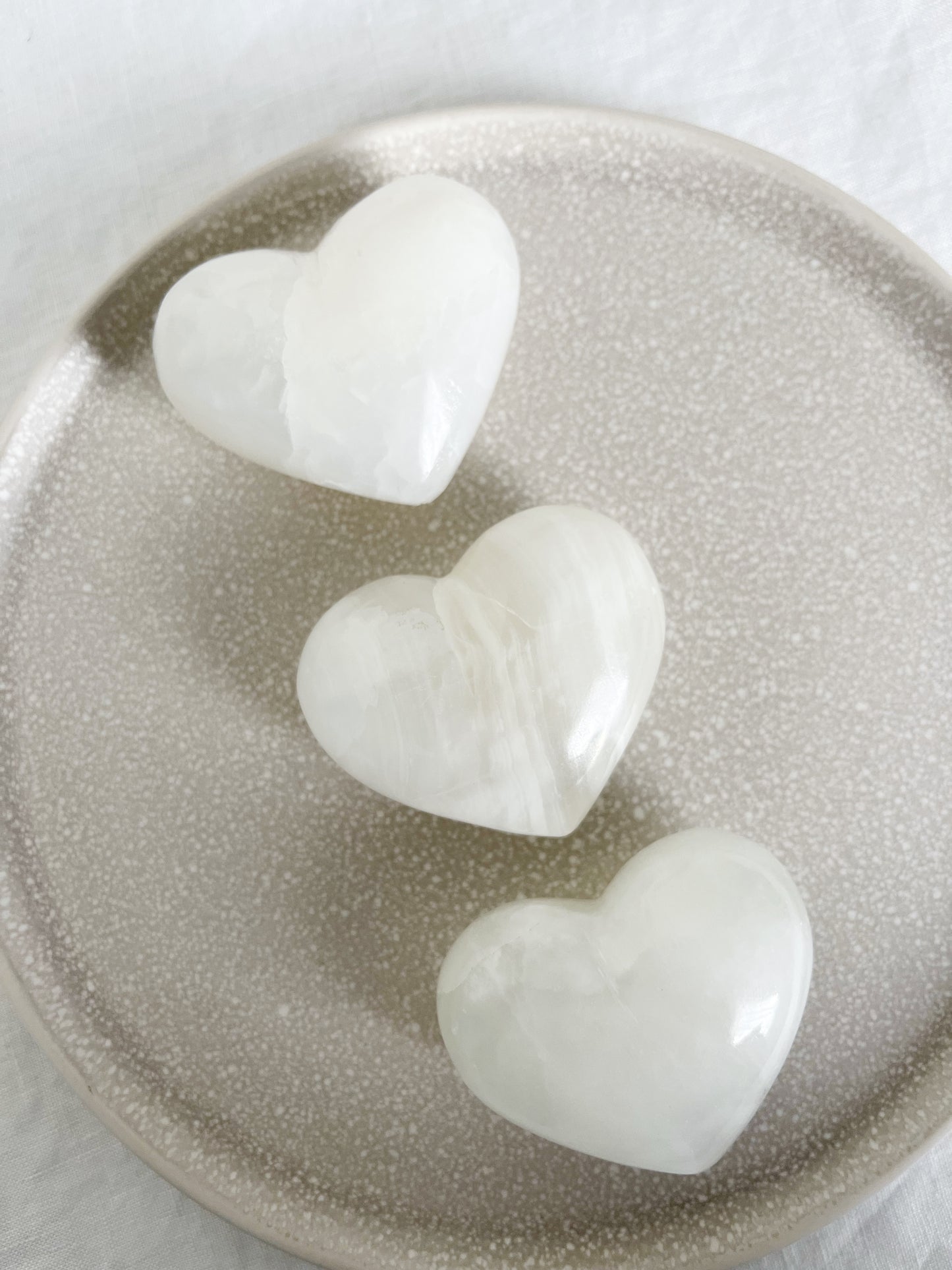 WHITE ONYX PUFF HEART | INTUITIVELY CHOSEN