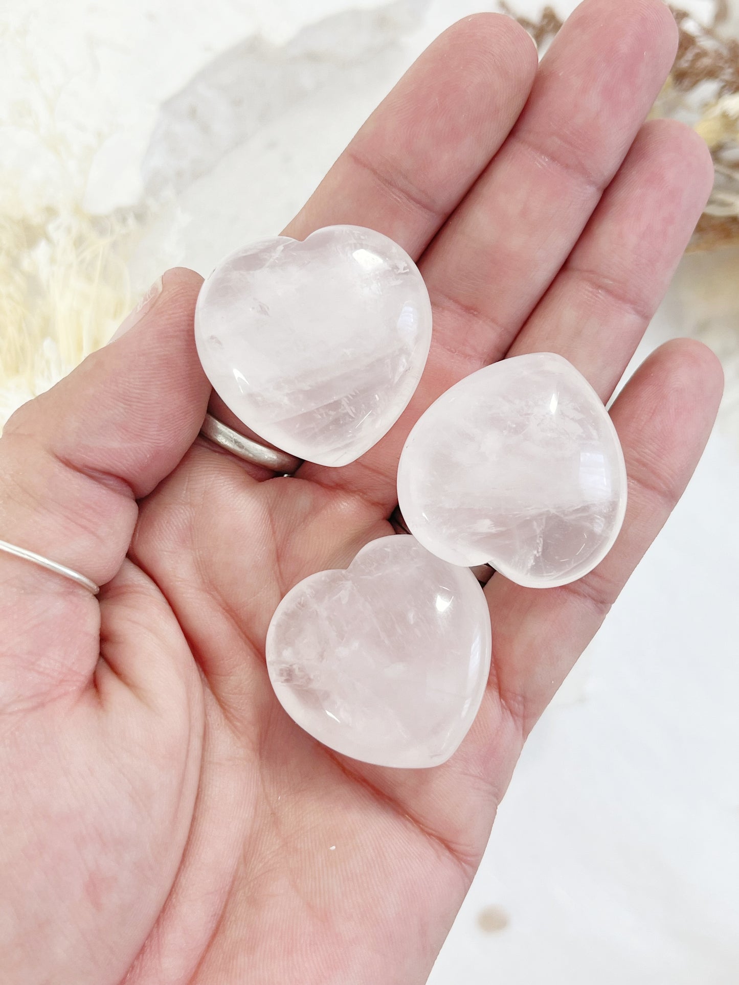 CLEAR QUARTZ MINI HEART | INTUITIVELY CHOSEN