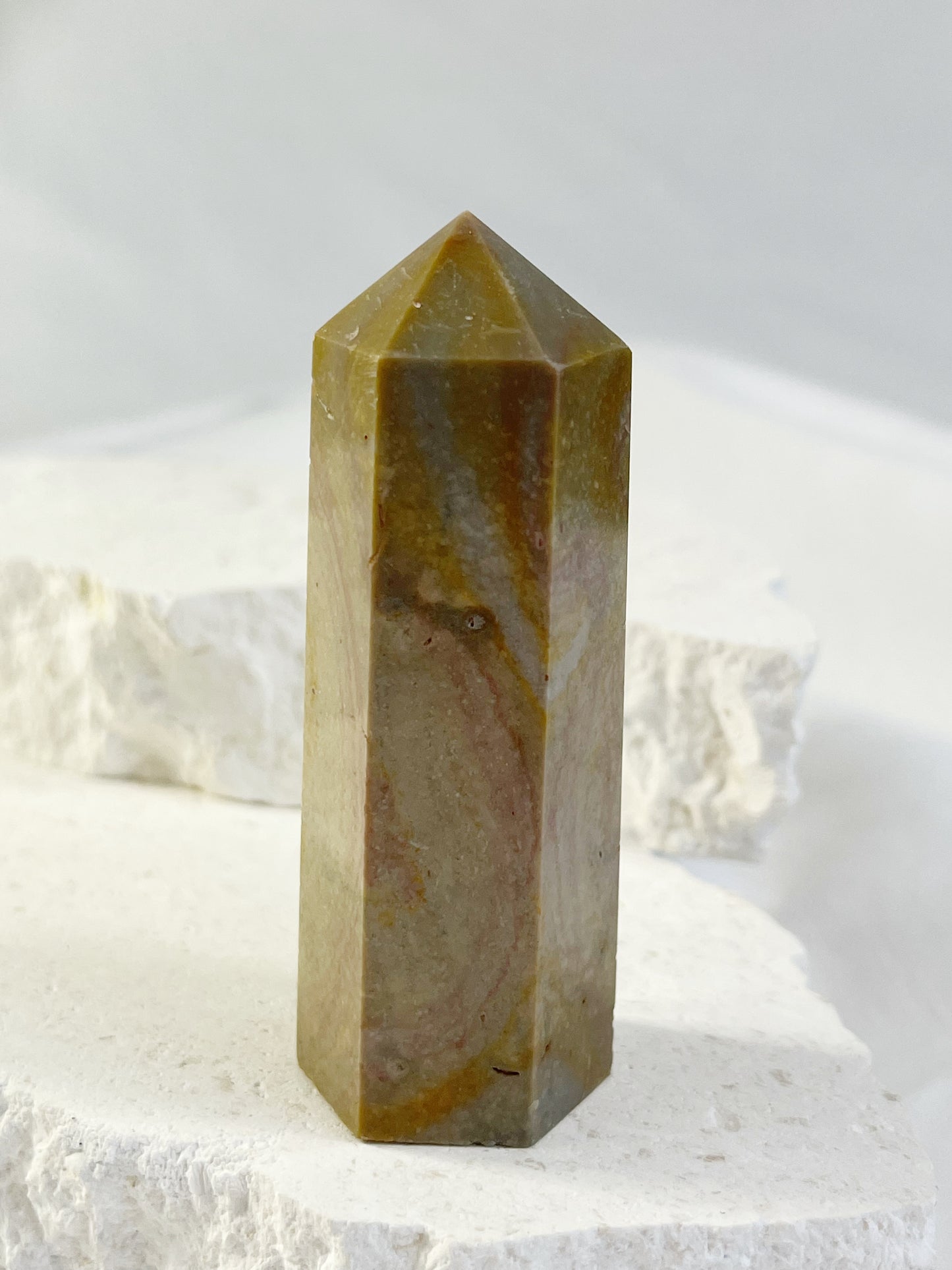POLYCHROME JASPER GENERATOR, STONED AND SAGED AUSTRALIA