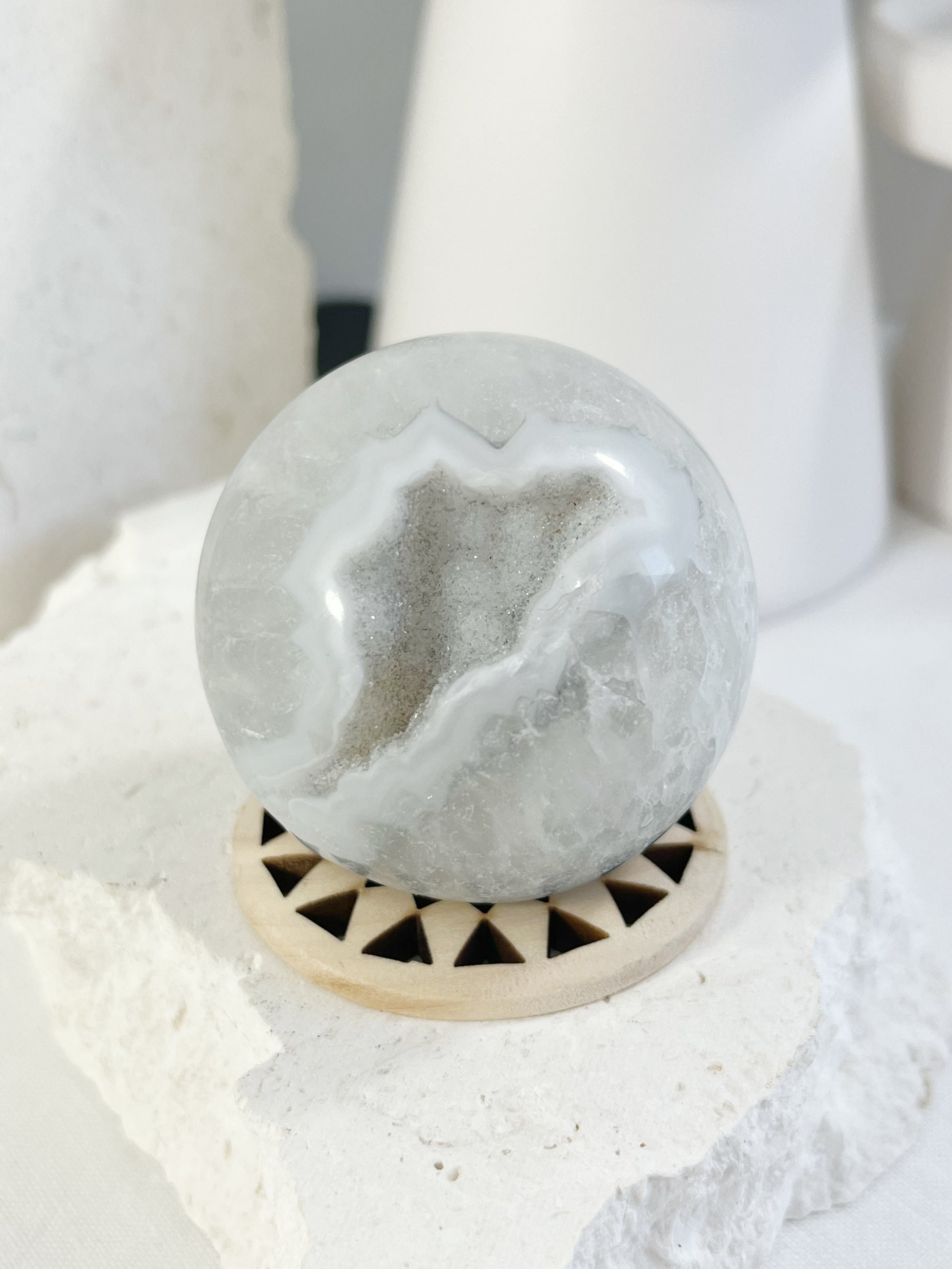 Druze agate sphere australia
