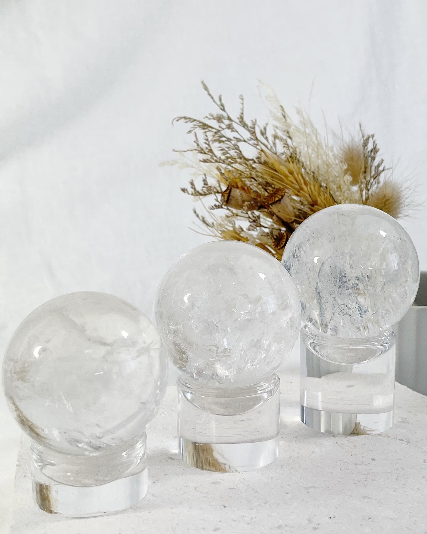 PILLAR DISPLAY STAND, CLEAR, STONED AND SAGED AUSTRALIA