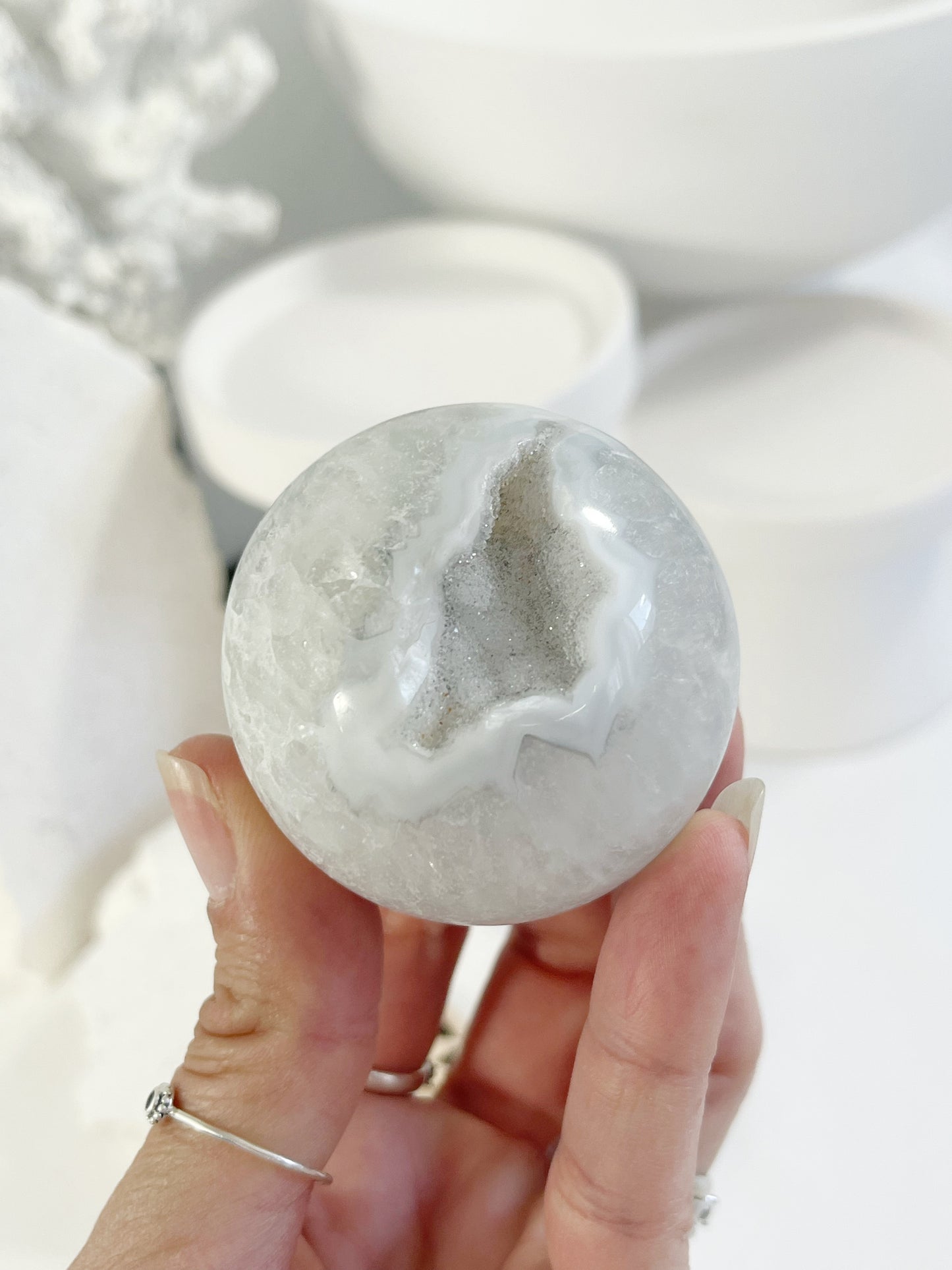 DRUZE AGATE SPHERE | 007