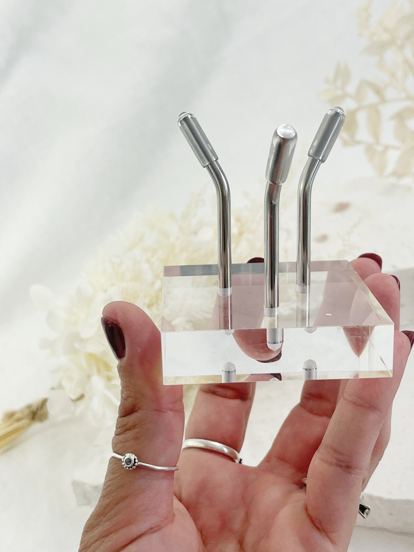3 PRONG STAND SILVER
