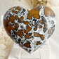 BROWN BRECCIATED JASPER HEART || 31539