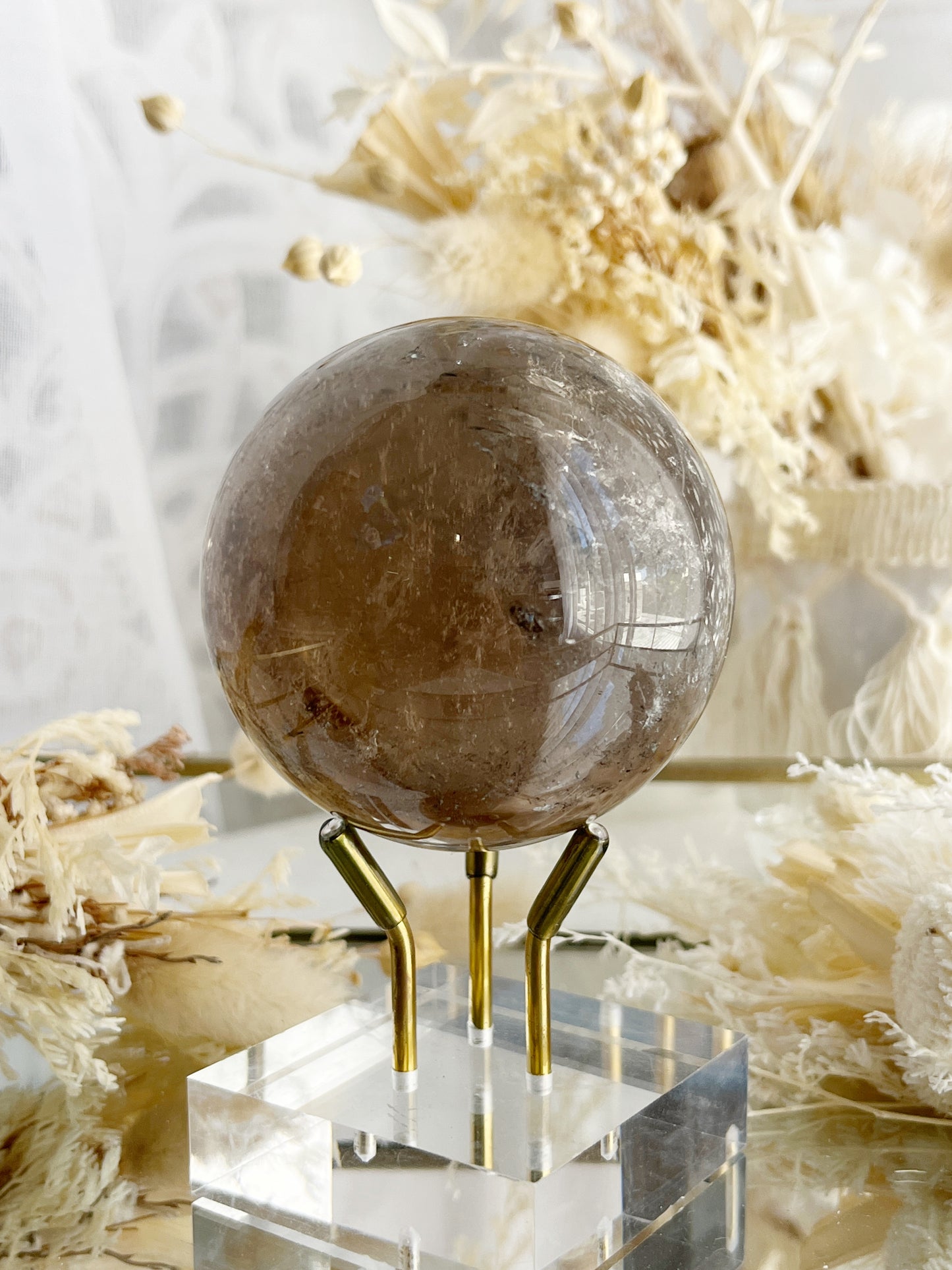 SMOKEY QUARTZ SPHERE || 21079