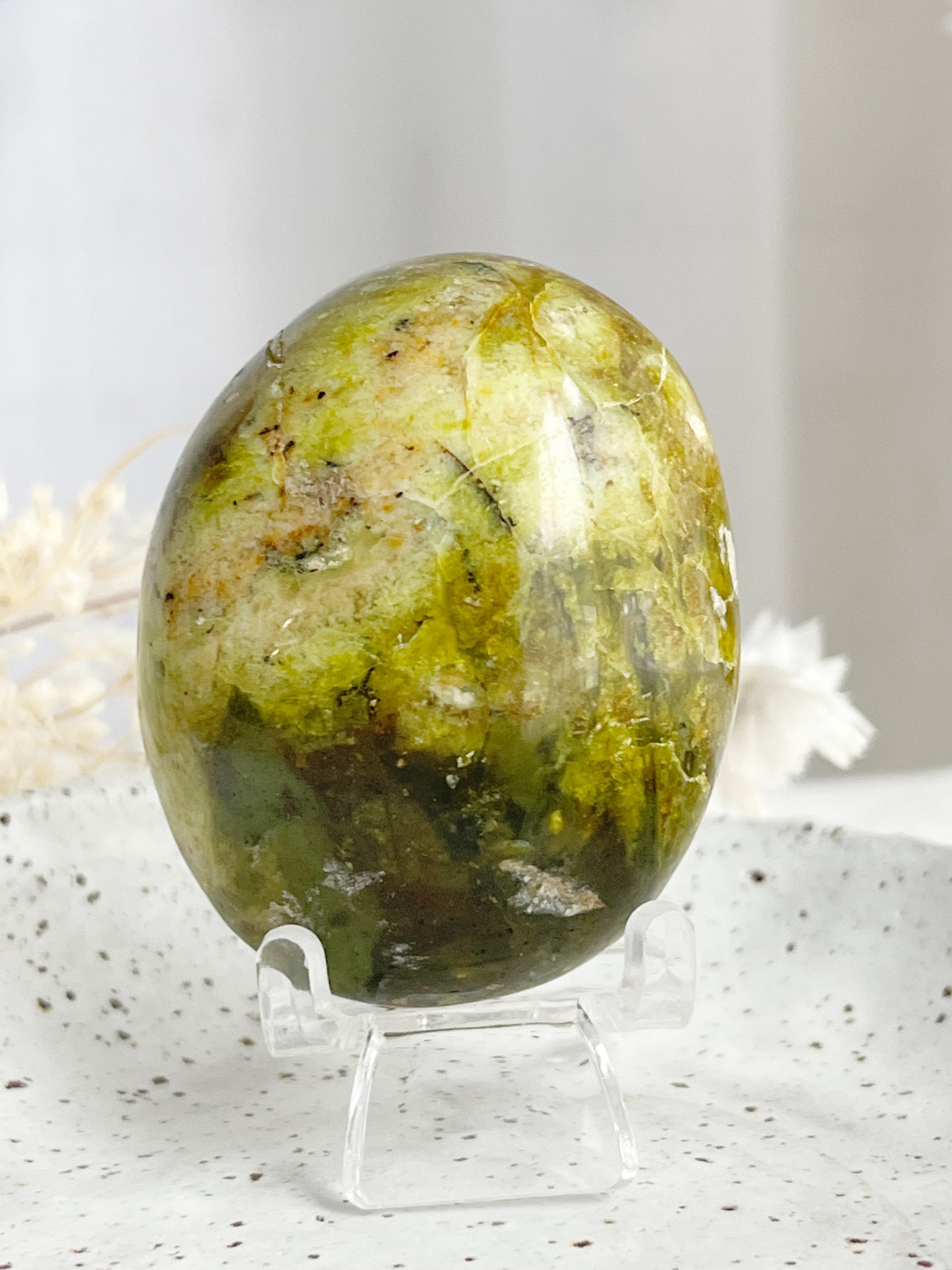 GREEN OPAL PALMSTONE || 31495