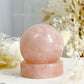 ROSE QUARTZ CRYSTAL SPHERE HOLDER STAND AUSTRALIA SELFLOVE LOVE COMPASSION STONED AND SAGED 