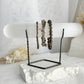 Selenite crystal jewellery display stand holder, Stoned and Saged Australia