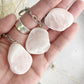 rose quartz seer stone ema egg keyring