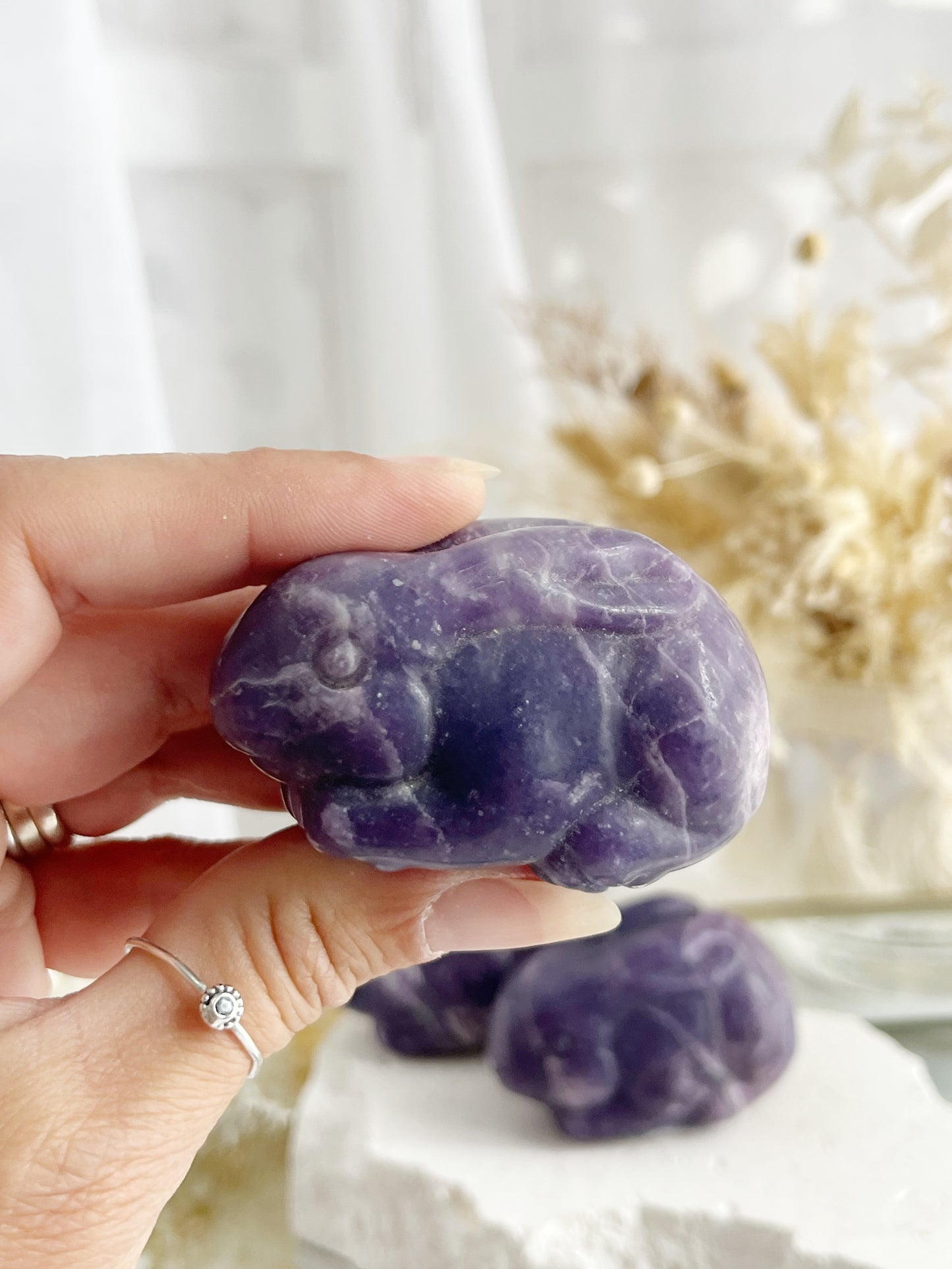 LEPIDOLITE  BUNNY || INTUITIVELY CHOSEN