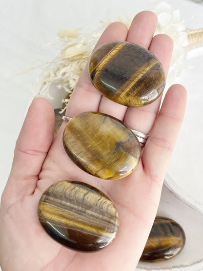 TIGERS EYE PALMSTONE || INTUITIVELY CHOSEN