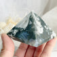 MOSS AGATE PYRAMID, STONED AND SAGED AUSTRALIA