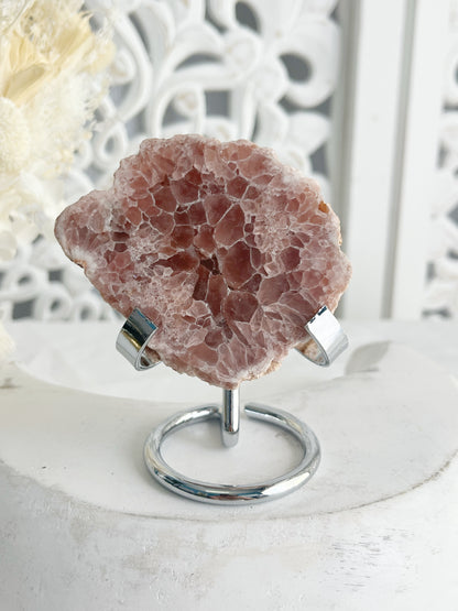 PINK AMETHYST SLICE, STONED AND SAGED AUSTRALIA