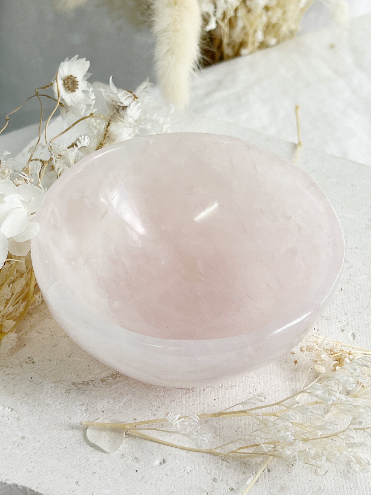 ROSE QUARTZ BOWL || 31754