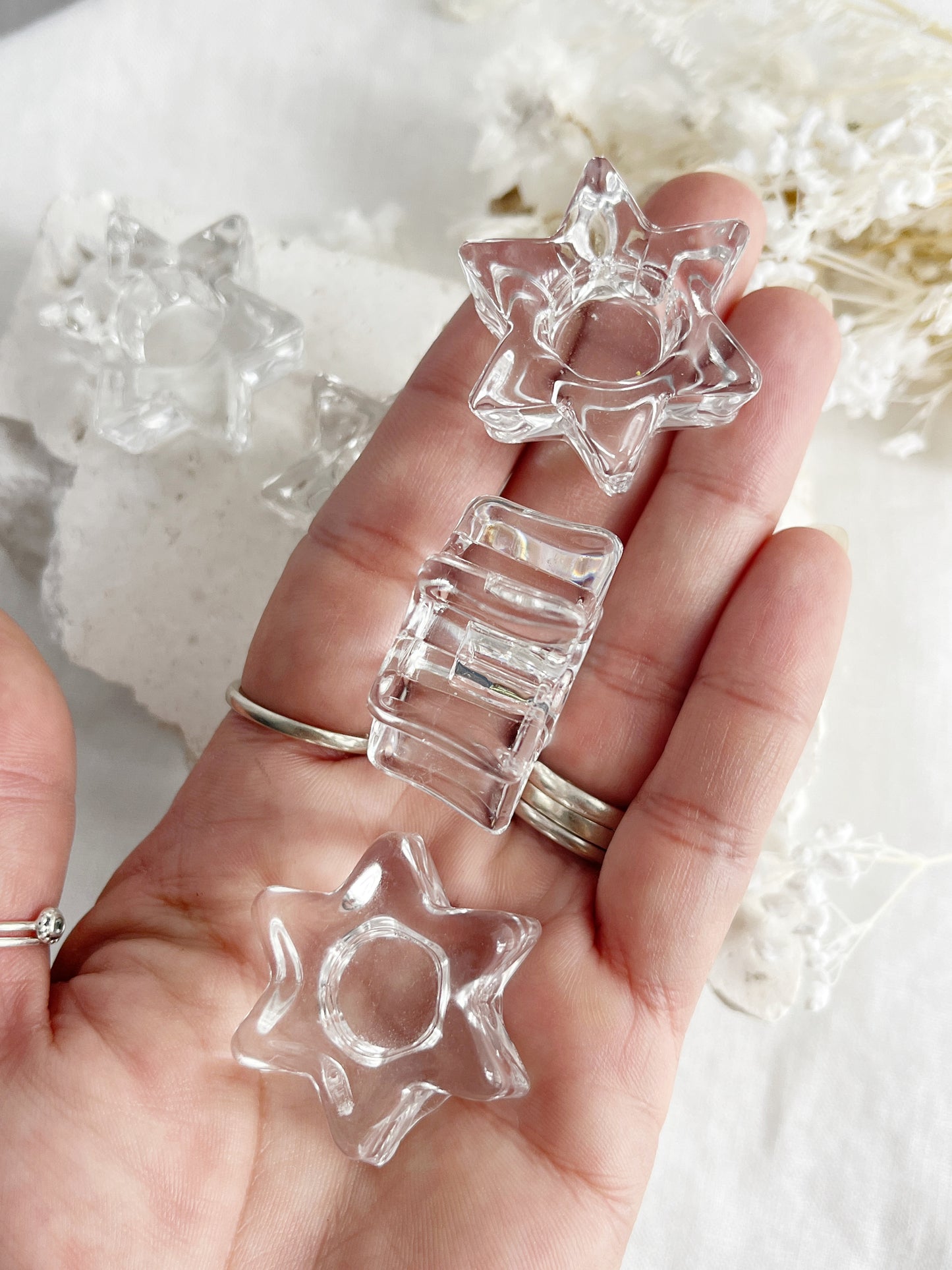 WISH CANDLE HOLDER || GLASS STAR