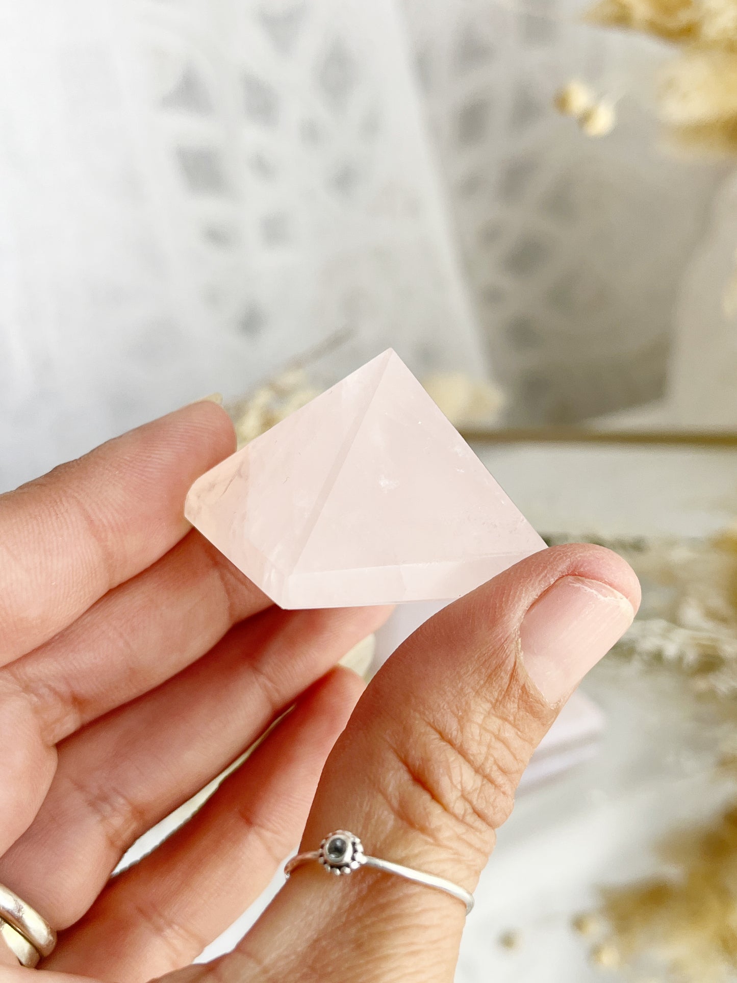 Rose Quartz Pyramid Australia Crystal Shop