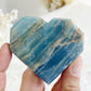 LEMURIAN AQUATINE CALCITE HEART || 30672