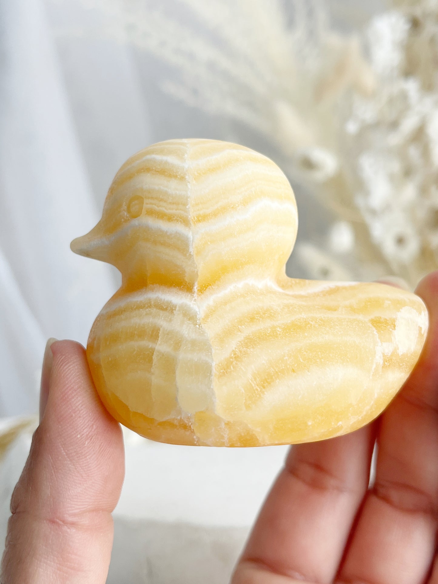 ORANGE CALCITE DUCK || 31164