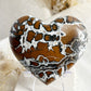 BROWN BRECCIATED JASPER HEART || 31542