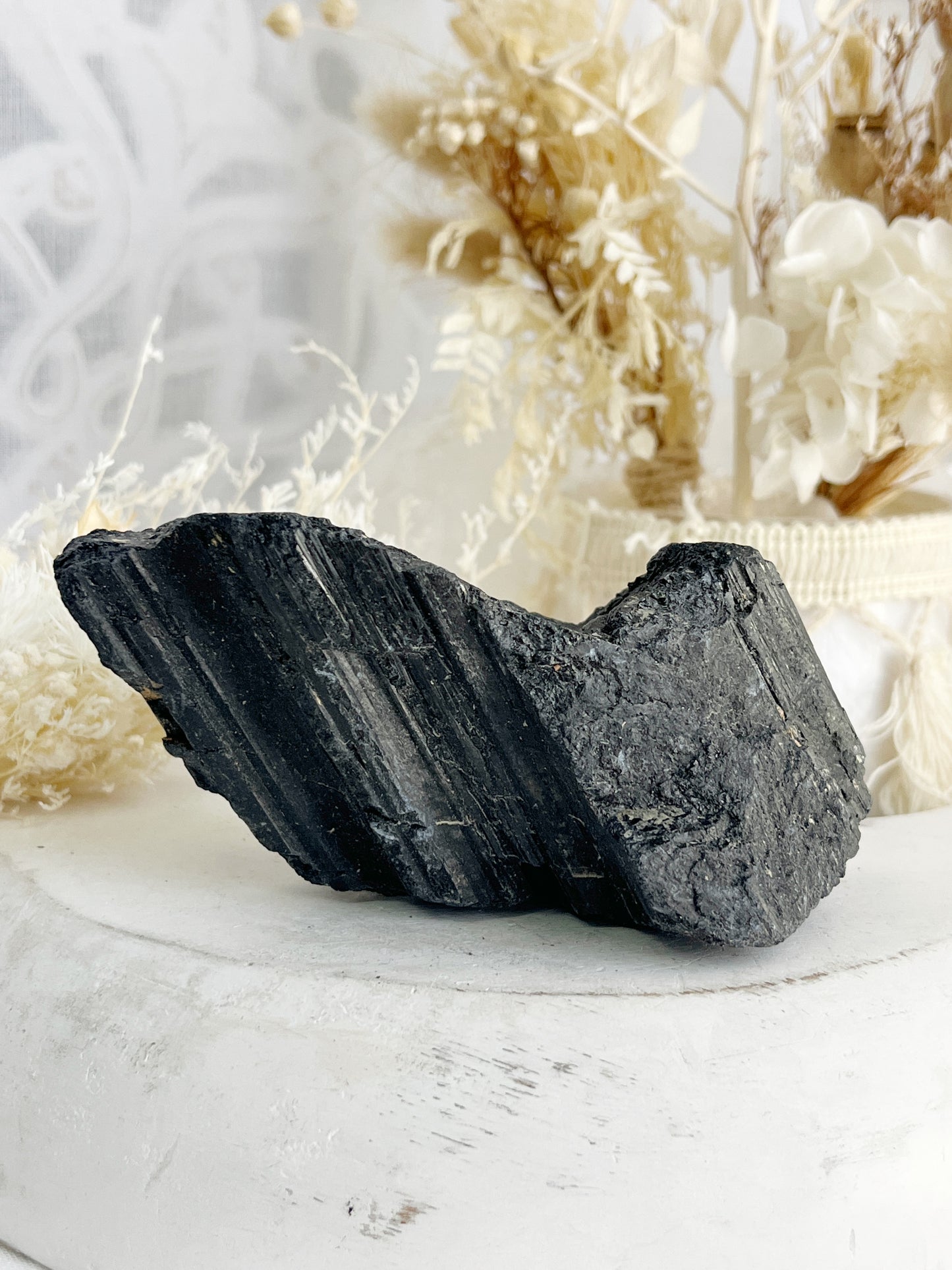 BLACK TOURMALINE ROUGH || 30026