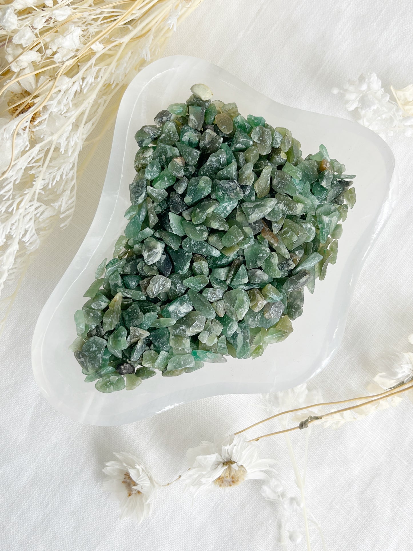 GREEN AVENTURINE CHIPS | 100G