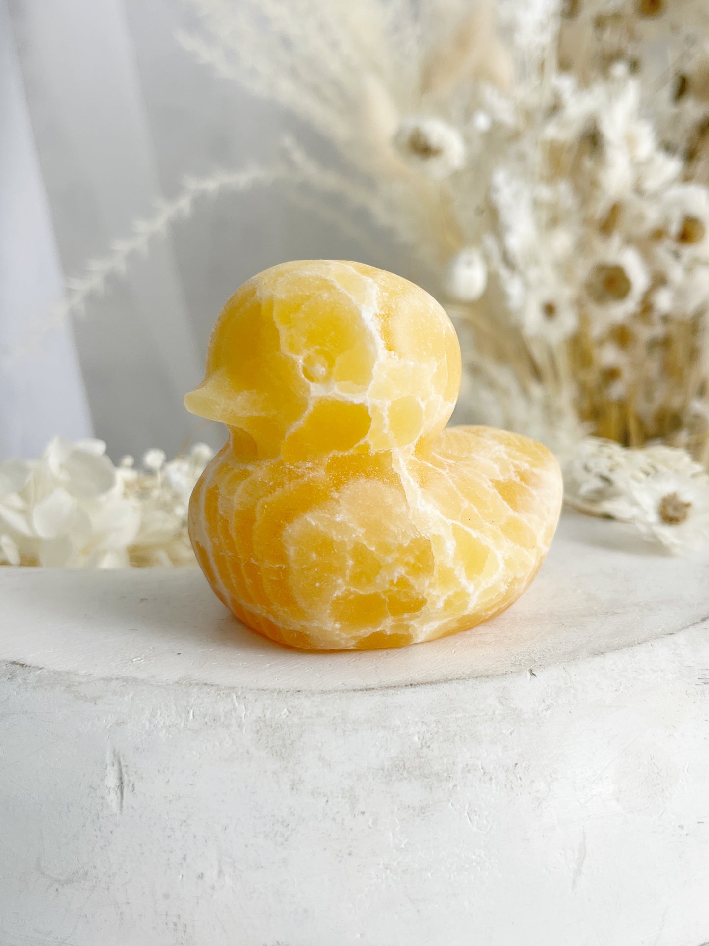 ORANGE CALCITE DUCK || 31163