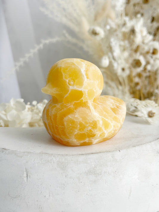 ORANGE CALCITE DUCK || 31163