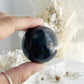 BLACK TOURMALINE SPHERE, 31046, STONED AND SAGED AUSTRALIA