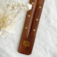 WOODEN INCENSE BURNER || GOLD INLAY