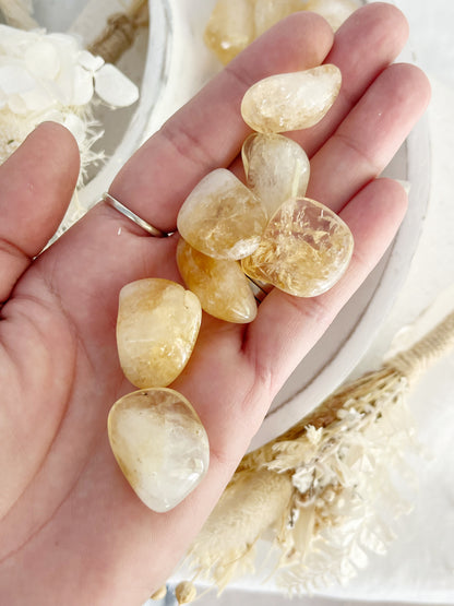 CITRINE TUMBLE || HEAT TREATED