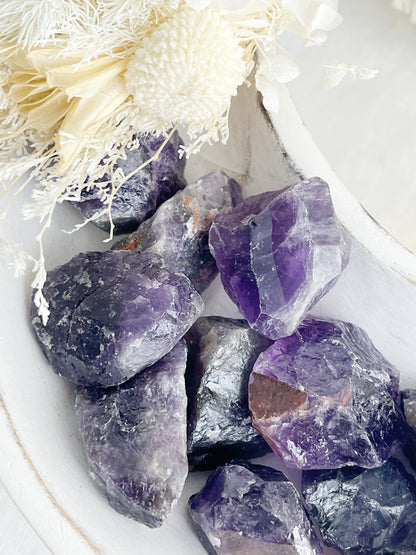 AMETHYST ROUGH || DARK INTUITIVELY CHOSEN