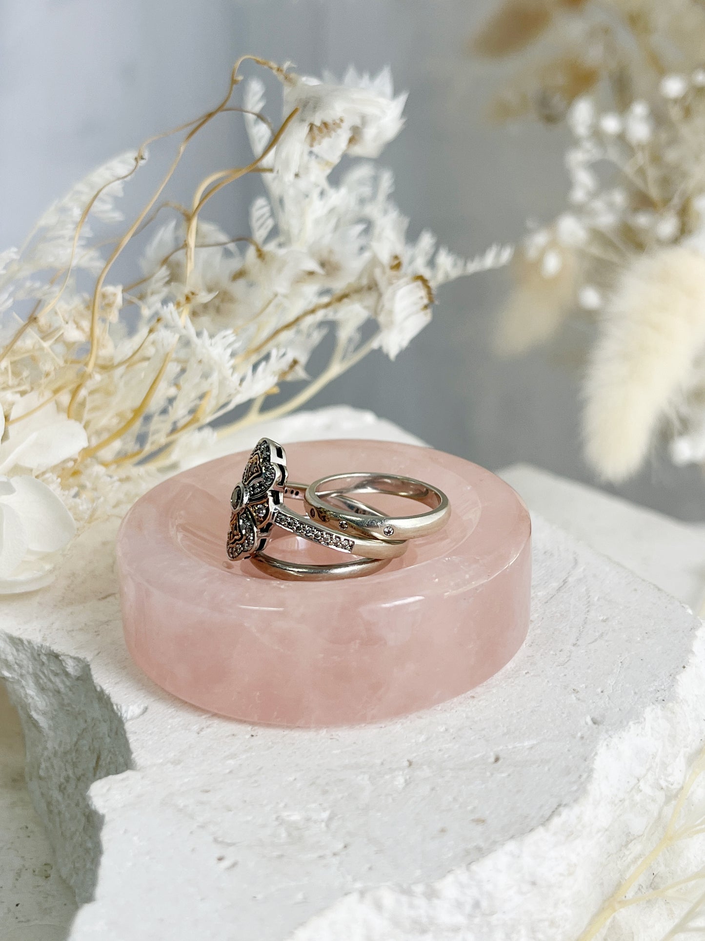 ROSE QUARTZ MINI DISH || 31770