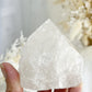 CLEAR QUARTZ TOP POLISHED ROUGH POINT || 31023