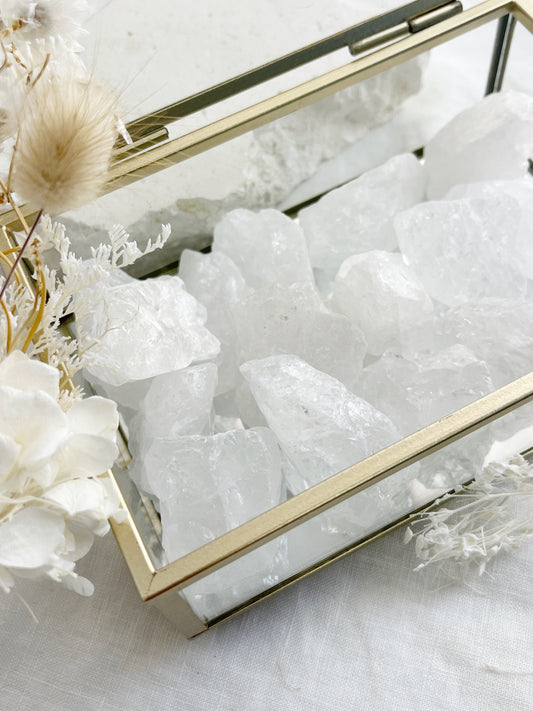 CLEAR QUARTZ ROUGH || INTUITIVELY CHOSEN