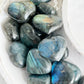 LABRADORITE HEART, STONED AND SAGED AUSTRALIA