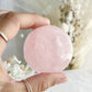 ROSE QUARTZ SPHERE APPROX 5.7CM. STONED AND SAGED AUSTRALIA.