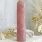 ROSE QUARTZ CRYSTAL TOWER GENERATOR POINT AUSTRALIA SELFLOVE LOVE COMPASSION STONED AND SAGED 