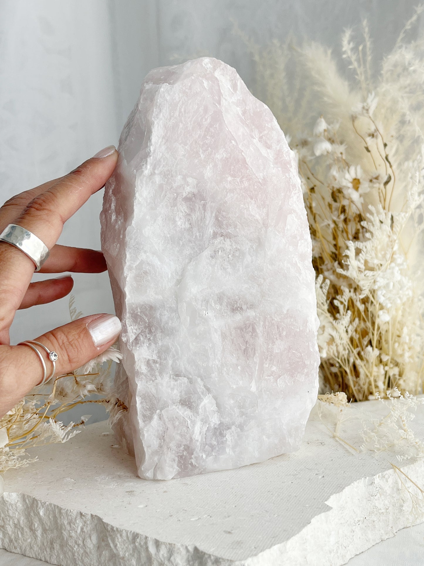 ROSE QUARTZ ROUGH LAMP || 31783